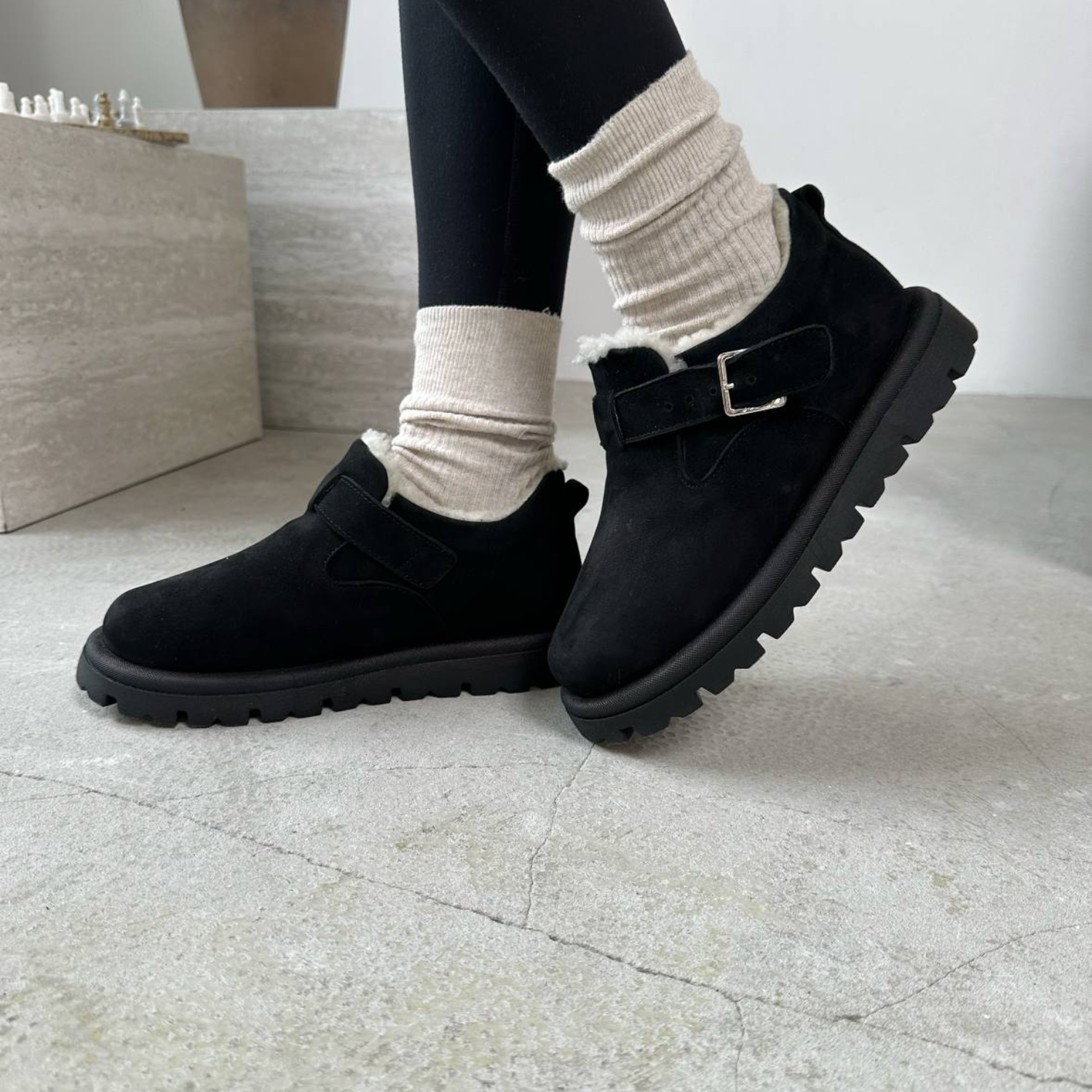 23 Жіночі черевики замшеві Cozy ART 52 Black(N) - Зображення 1
