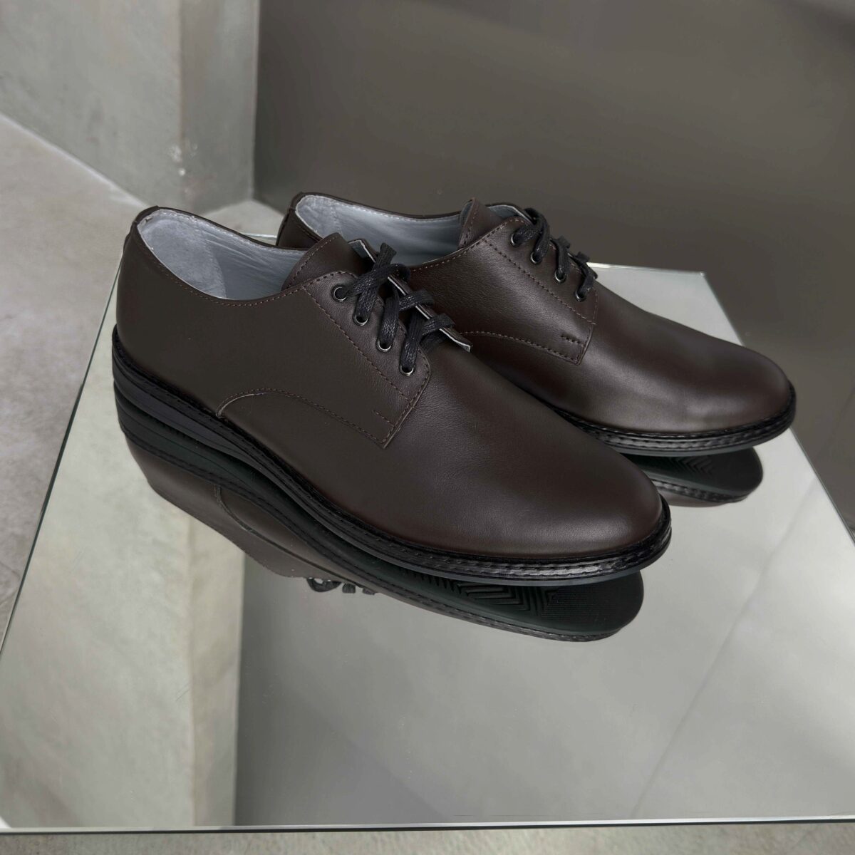 Чоловічі туфлі шкіряні Oxford ART-45 M brown(К) - Зображення 2