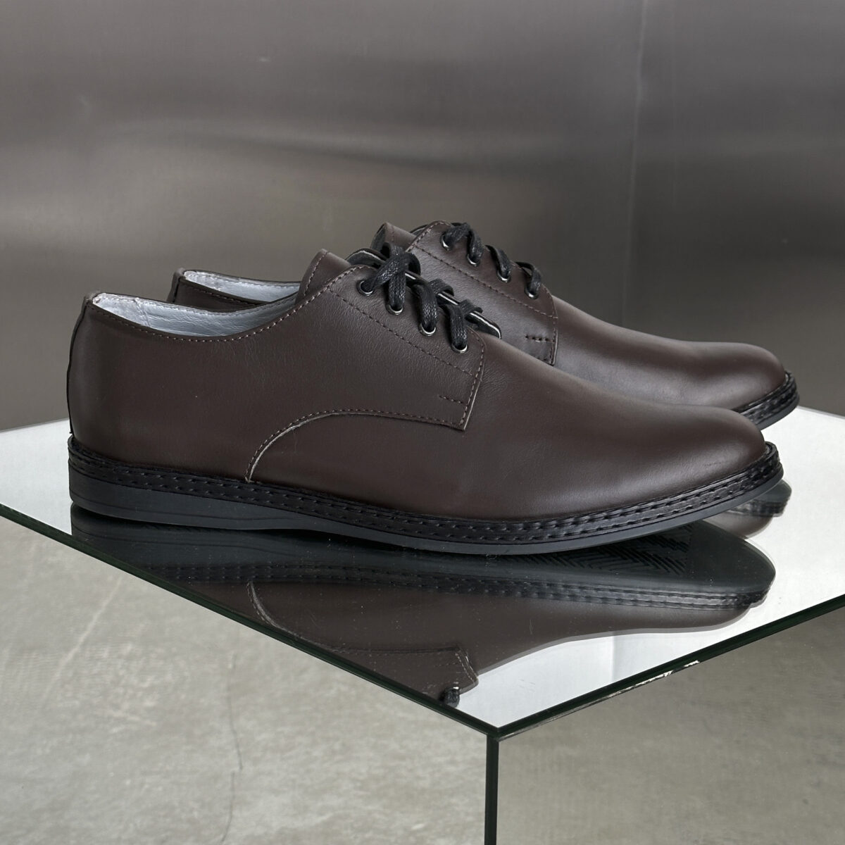 Чоловічі туфлі шкіряні Oxford ART-45 M brown(К) - Зображення 4