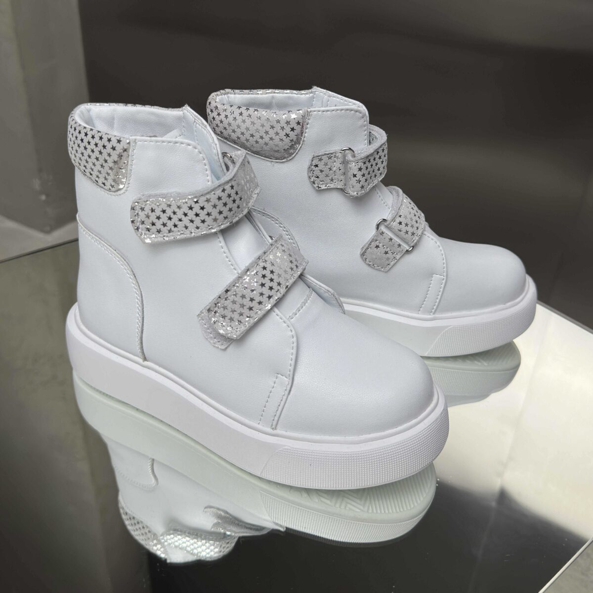 Дитячі черевики шкіряні Kira ART 15D White(K)/Lum(S) - Зображення 3