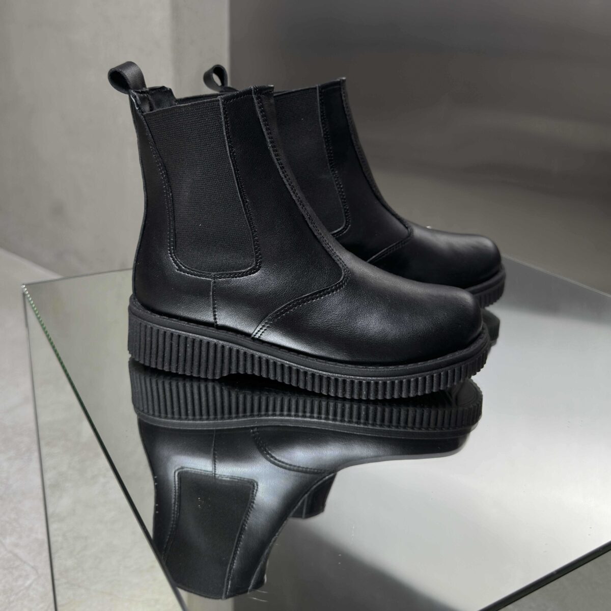Дитячі чоботи шкіряні Chelsi ART 16D  Black/К - Зображення 4