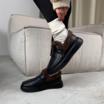 Жіночі лофери Comfort Fur ART 55 Black(K) - Зображення 3