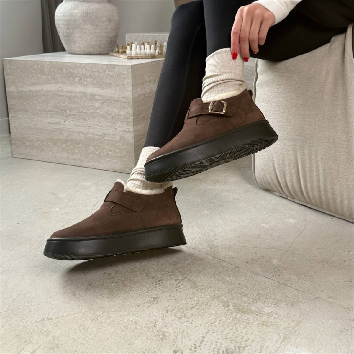 Жіночі черевики замшеві Cozy + ART 54 Brown(N) - Зображення 5