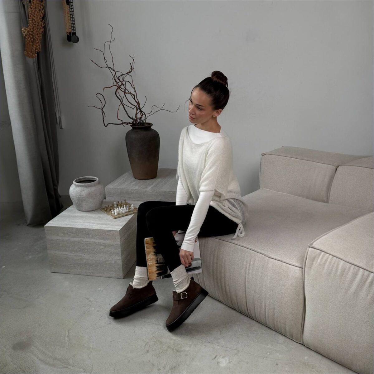 Жіночі черевики замшеві Cozy ART 52 Black(N) - Зображення 3