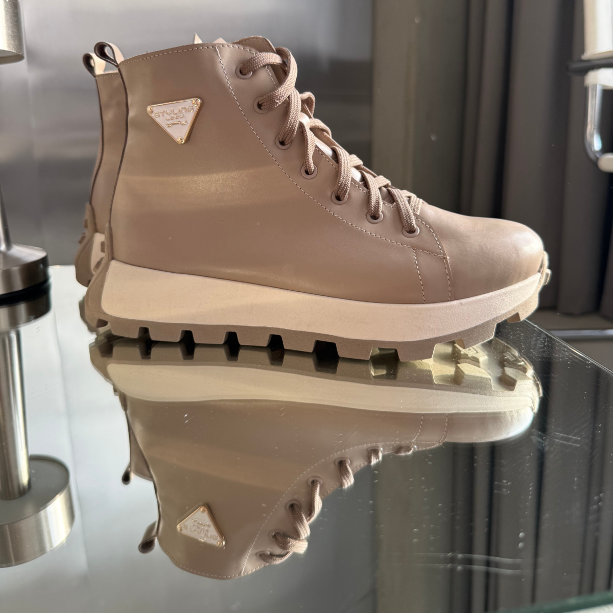 Жіночі черевики шкіряні Trek ART 21 Beige (K) - Зображення 3