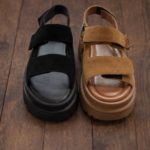 Жіночі сандалі замшеві - Air Walk Beige - Зображення 2